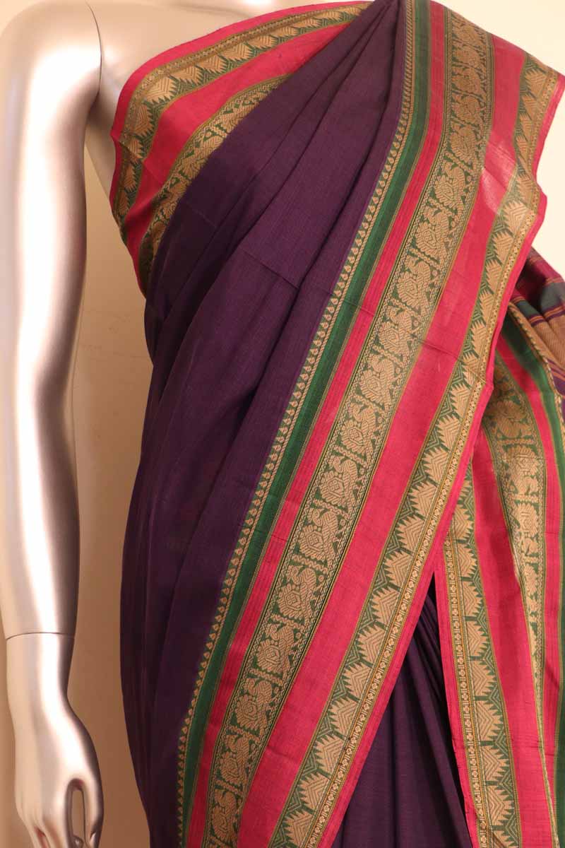 Traditional Handloom Village Cotton Saree AI200425