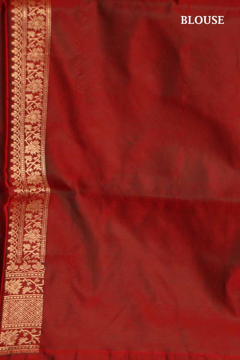 Exclusive Satin Tanchoi Jamawar Silk Saree-Master Weaves AI213908