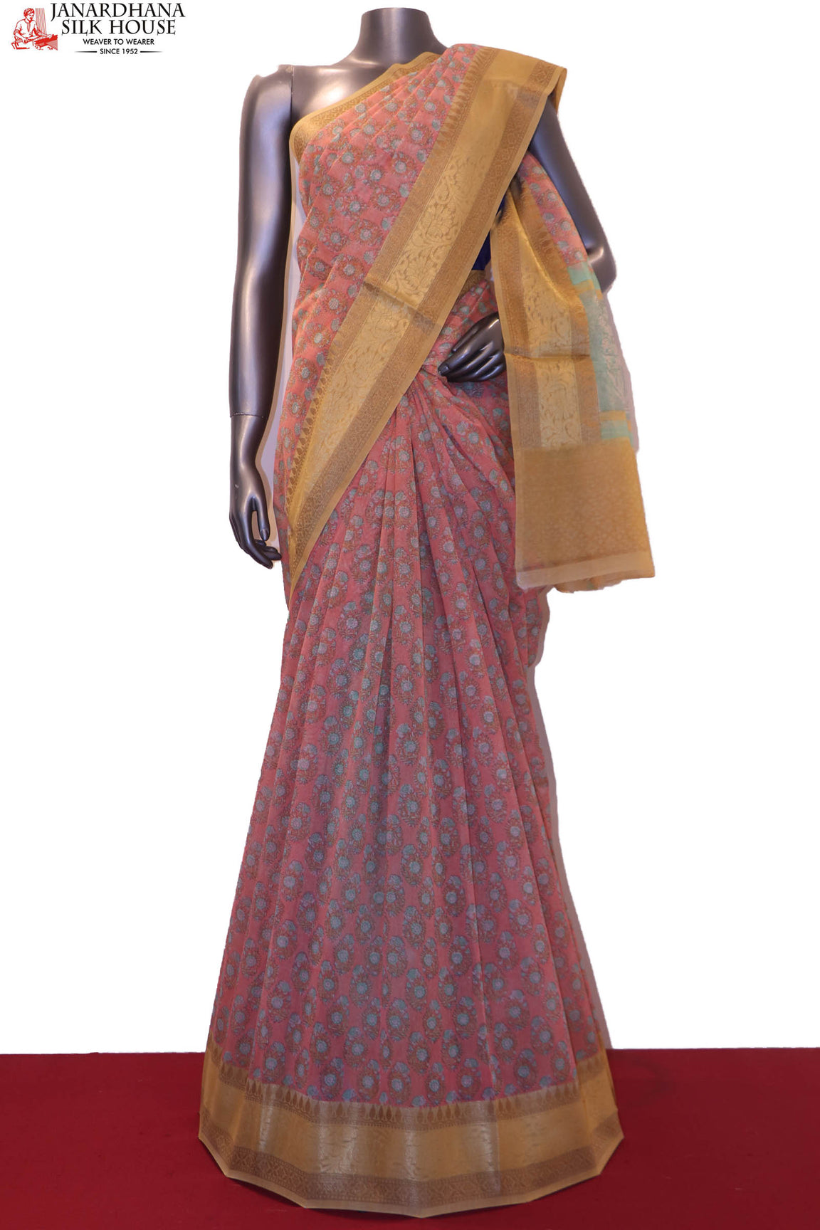 Handloom Pure Cotton Saree AE201023