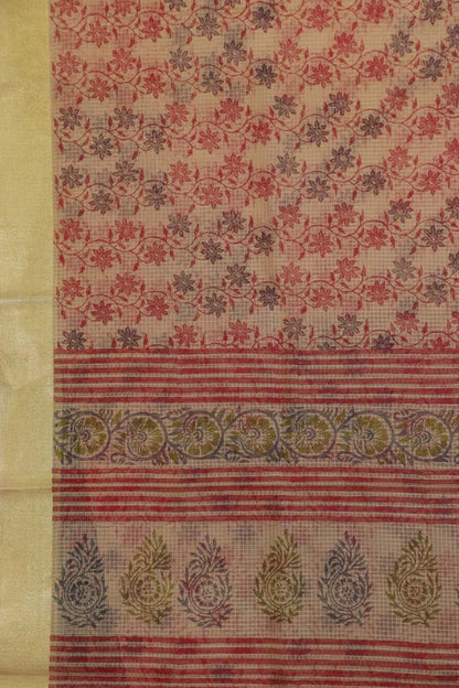 Printed Pure Cotton Saree AF203985