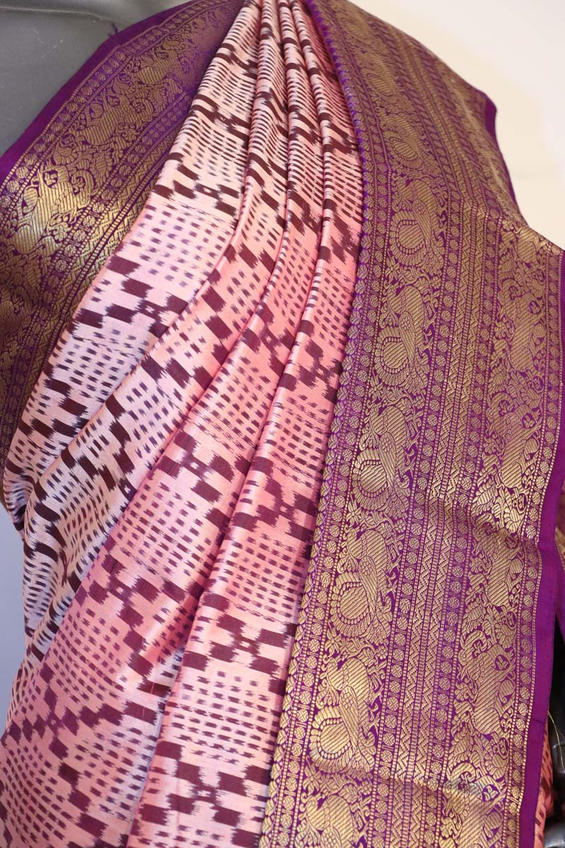 Kanjeevaram Ikat Patola Silk Saree AJ201149