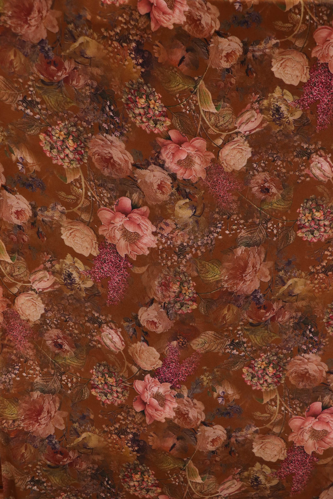 Designer Pure Printed Crepe Silk Fabric AK201745