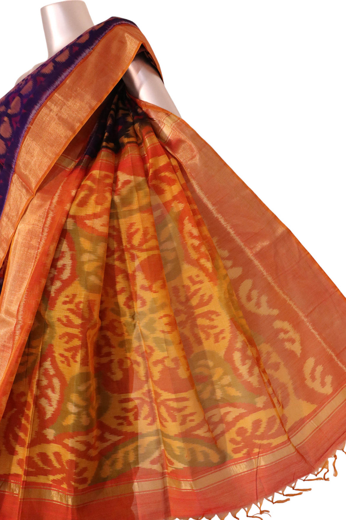Exclusive Pochampally Silk Cotton Saree AK200062