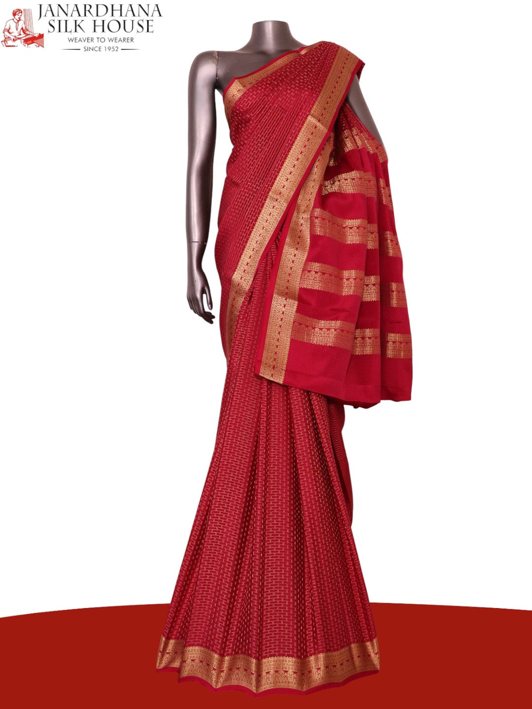 Pure Mysore Crepe Silk Saree AL212793