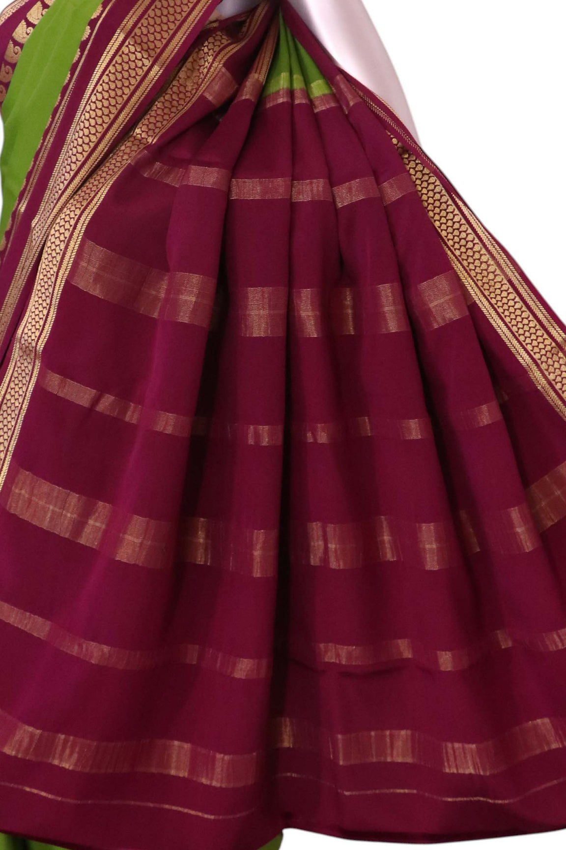 Pure Mysore Crepe Silk Saree AL212231