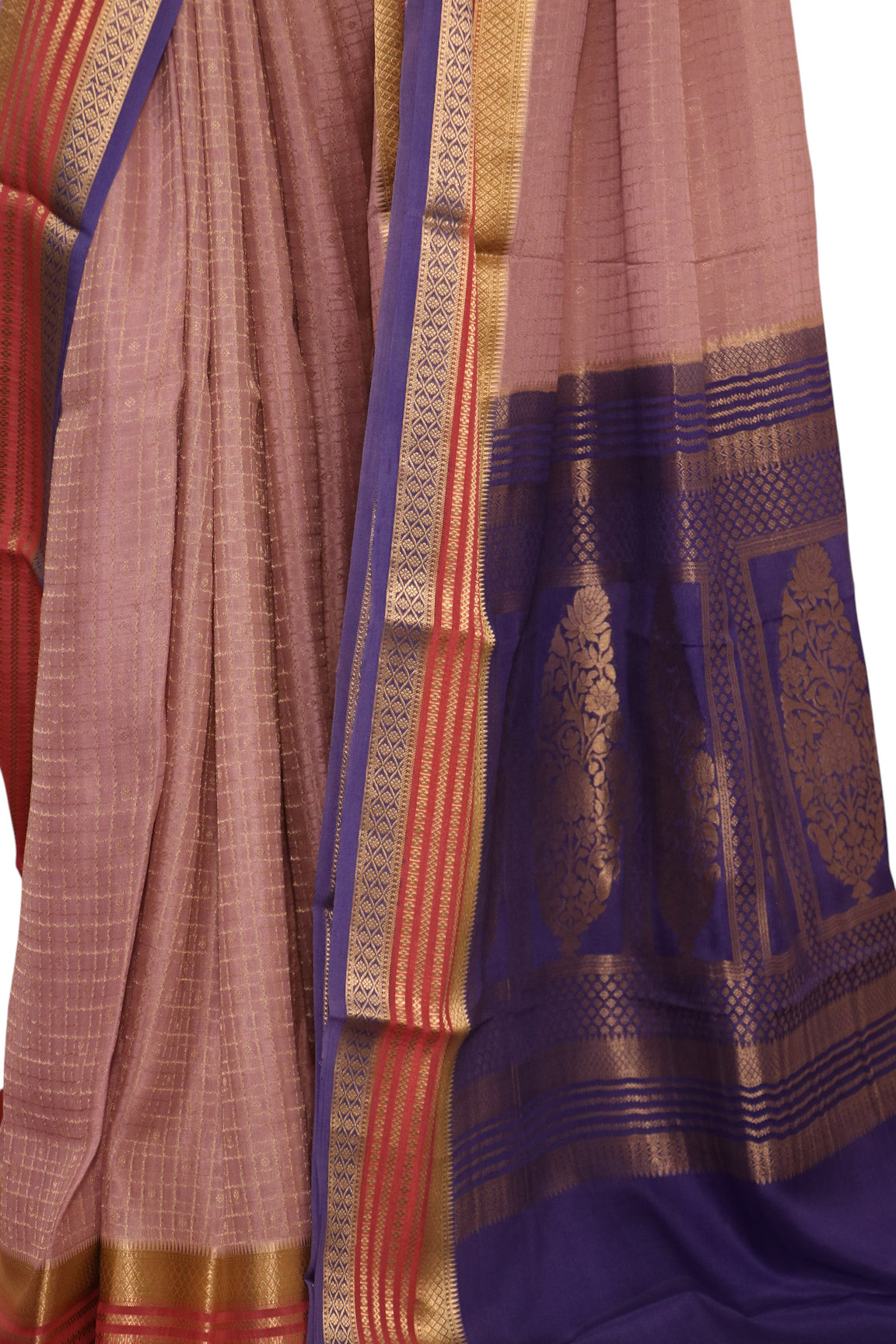 Pure Mysore Crepe Silk Saree AL200195