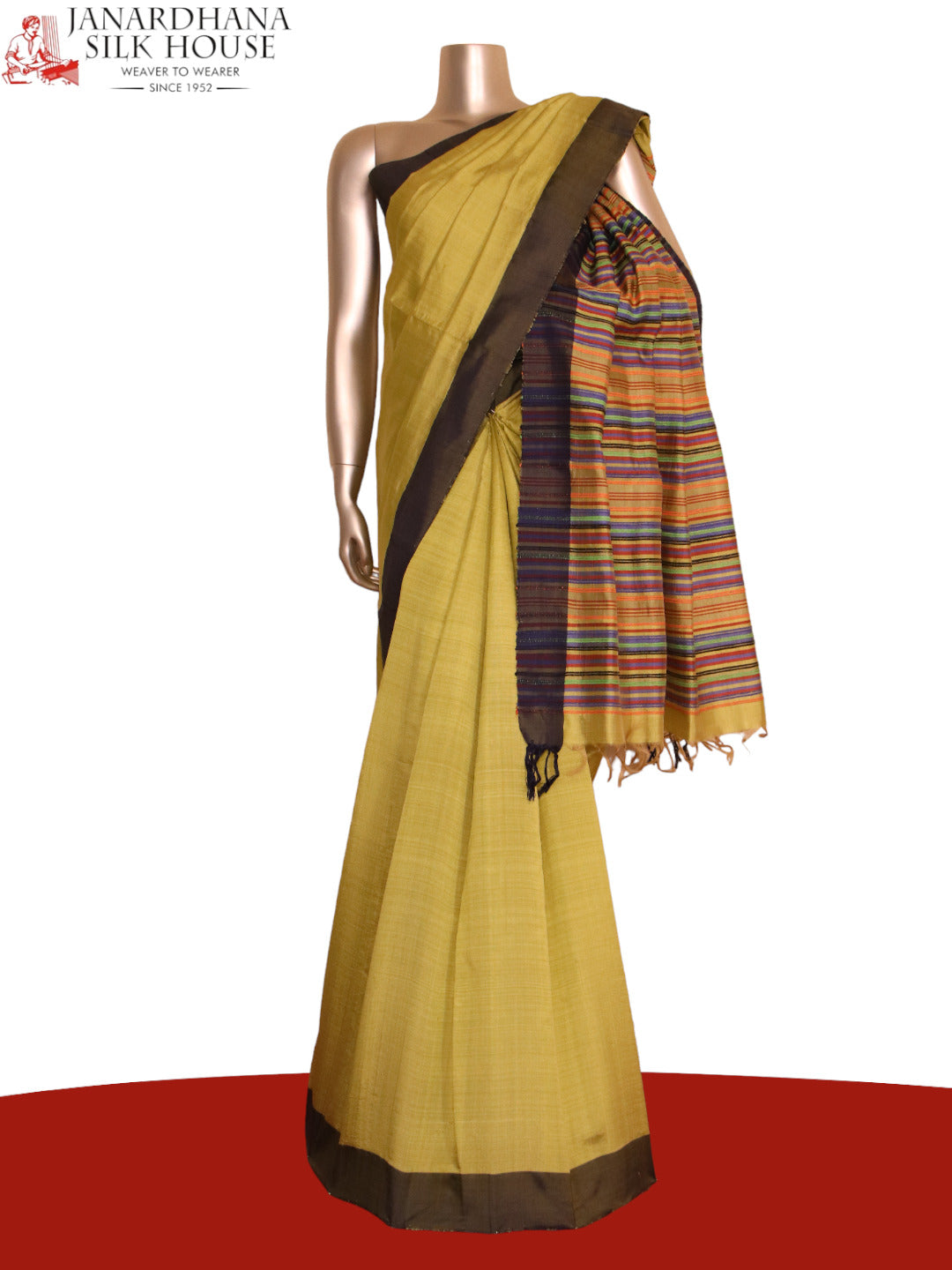 Handloom Pure Tussar Silk Saree AJ204692