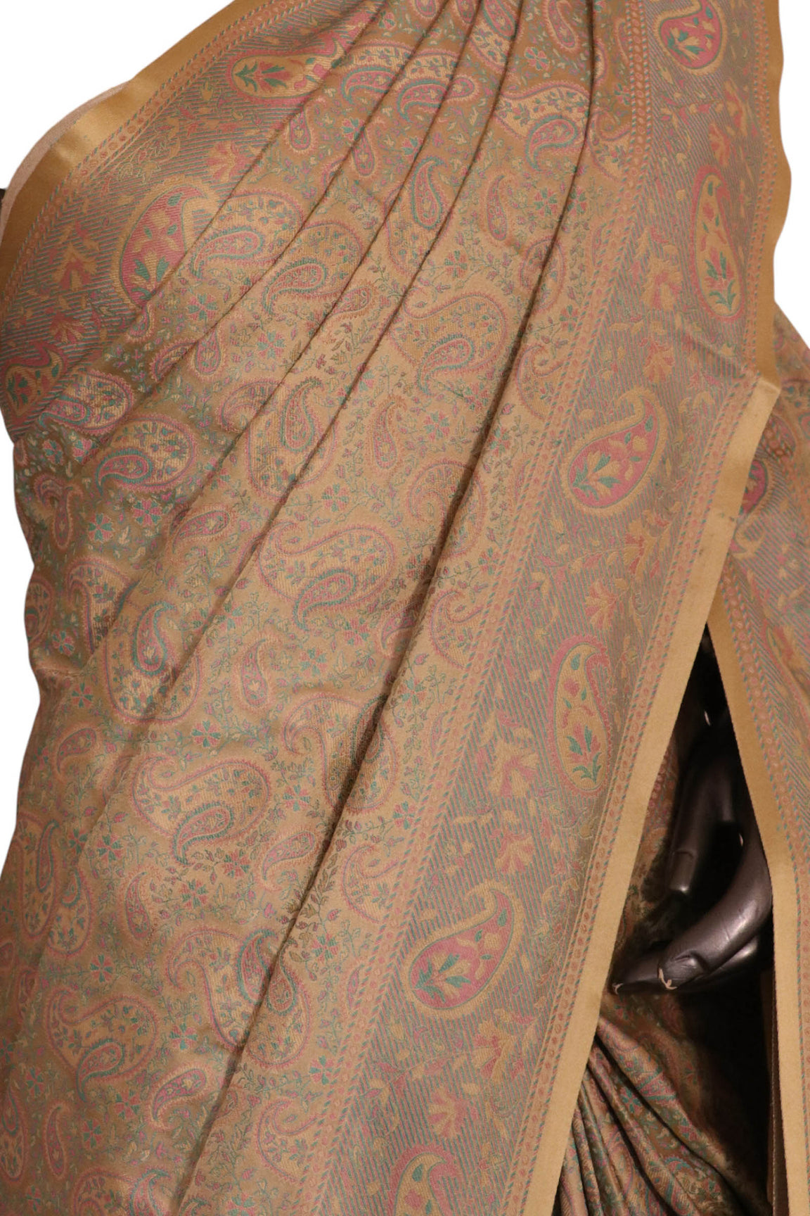 Exquisite Handloom Jamawar Tanchoi Silk Saree-Master Weaves AL200376