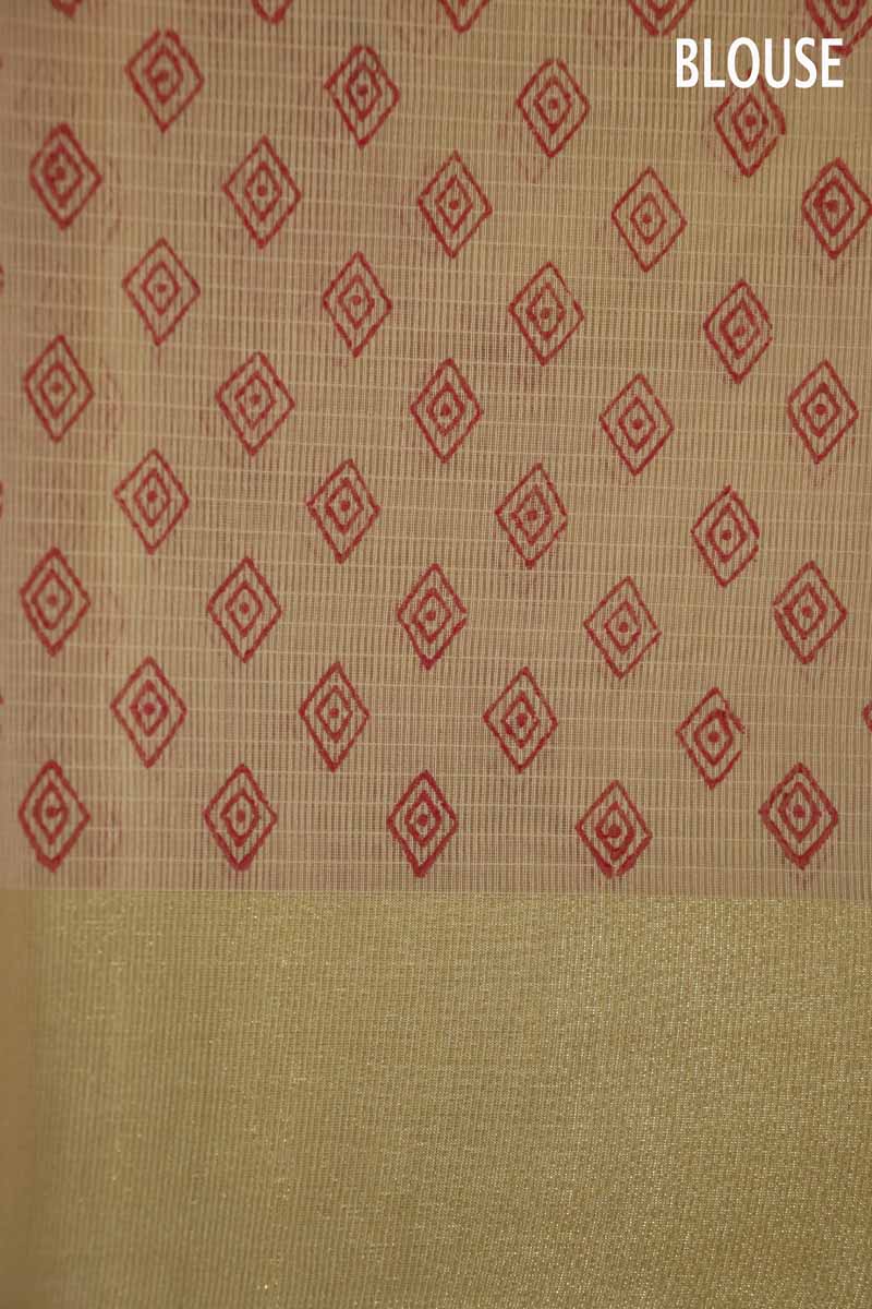 Printed Pure Cotton Saree AF203985