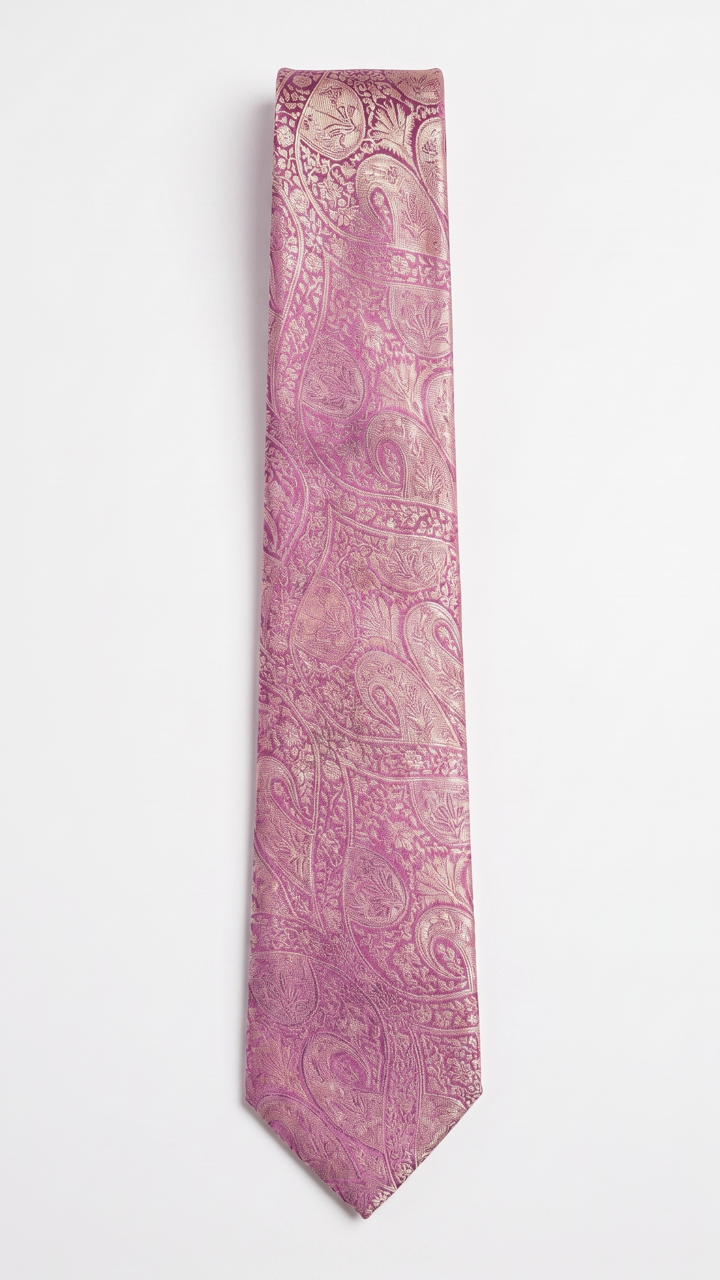 silk tie am201220 - full-length front flat-lay view