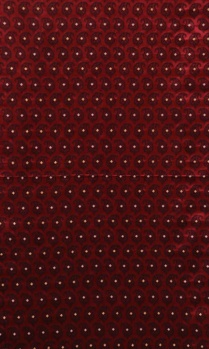 Handloom Pure Jamawar Silk Fabric AE205189