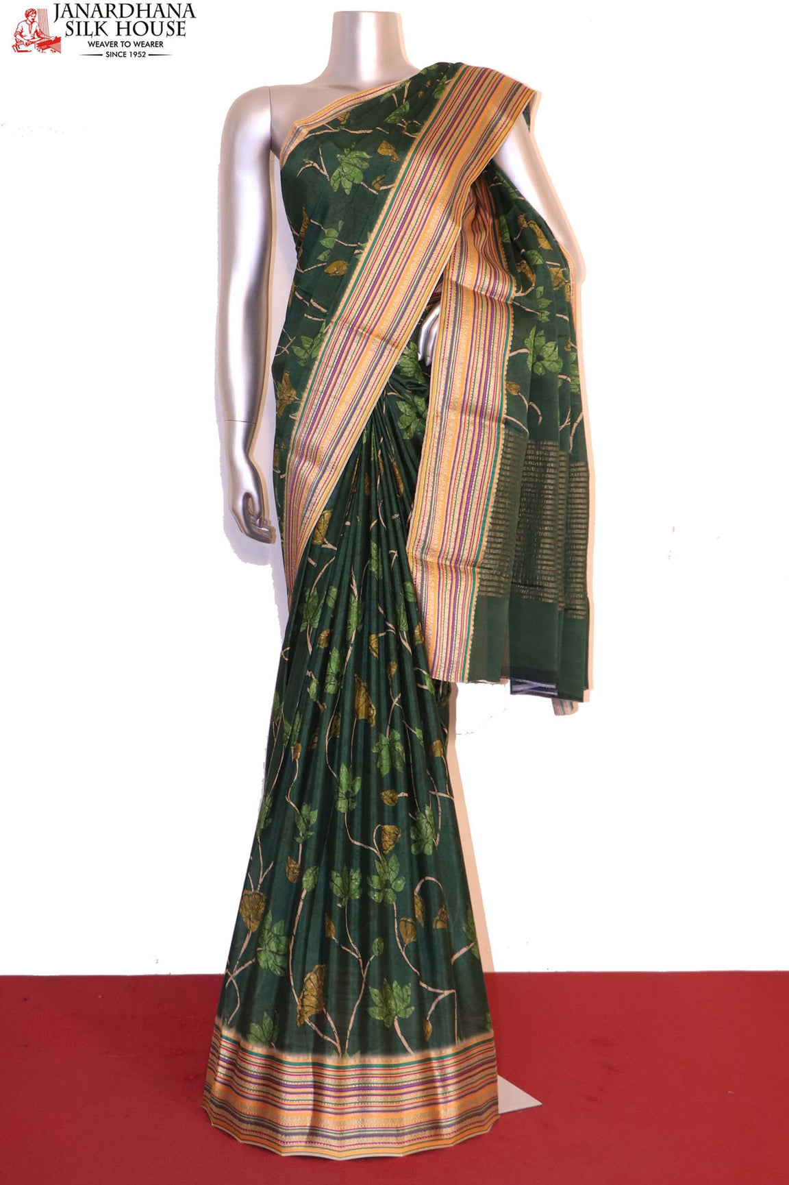 Exquisite Meenakari Printed Crepe Silk Saree AI208572