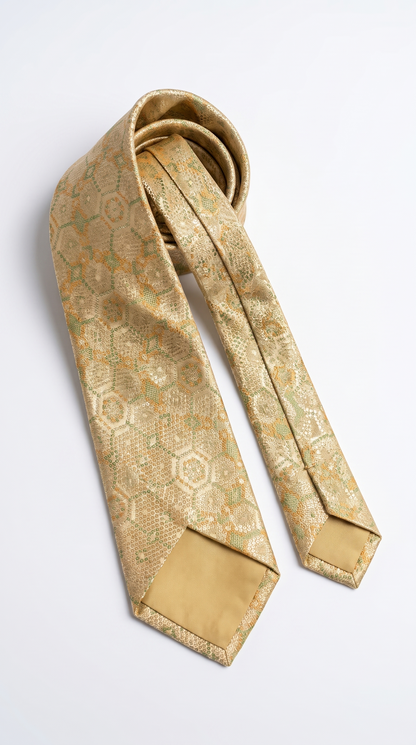 Silk Tie AM201211 - Opened Back Construction View