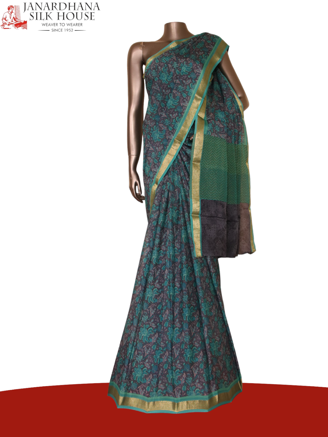 Floral Exclusive Pure Crepe Silk Saree AJ205399