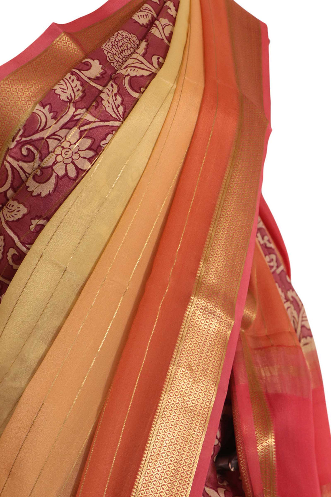 Pure Printed Mysore Crepe Silk Saree AK208984