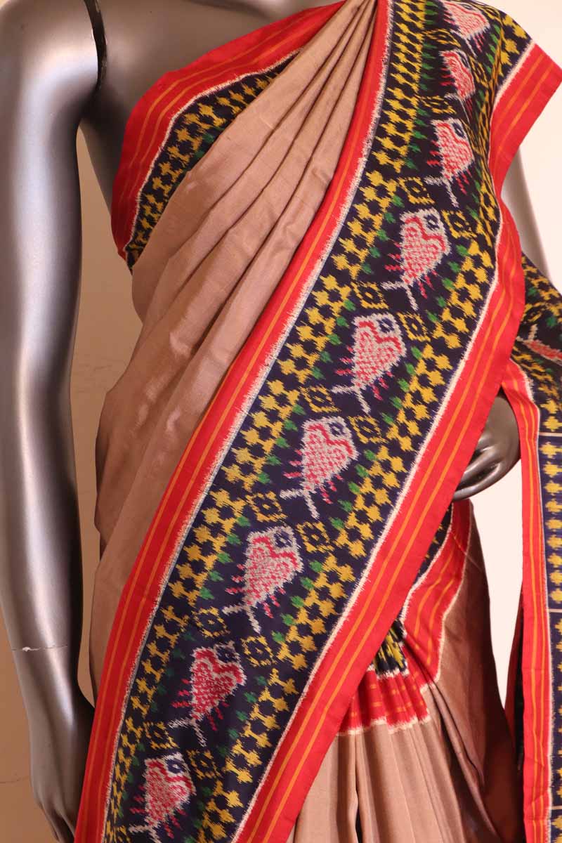 Ikat Patola Silk Saree AG208049