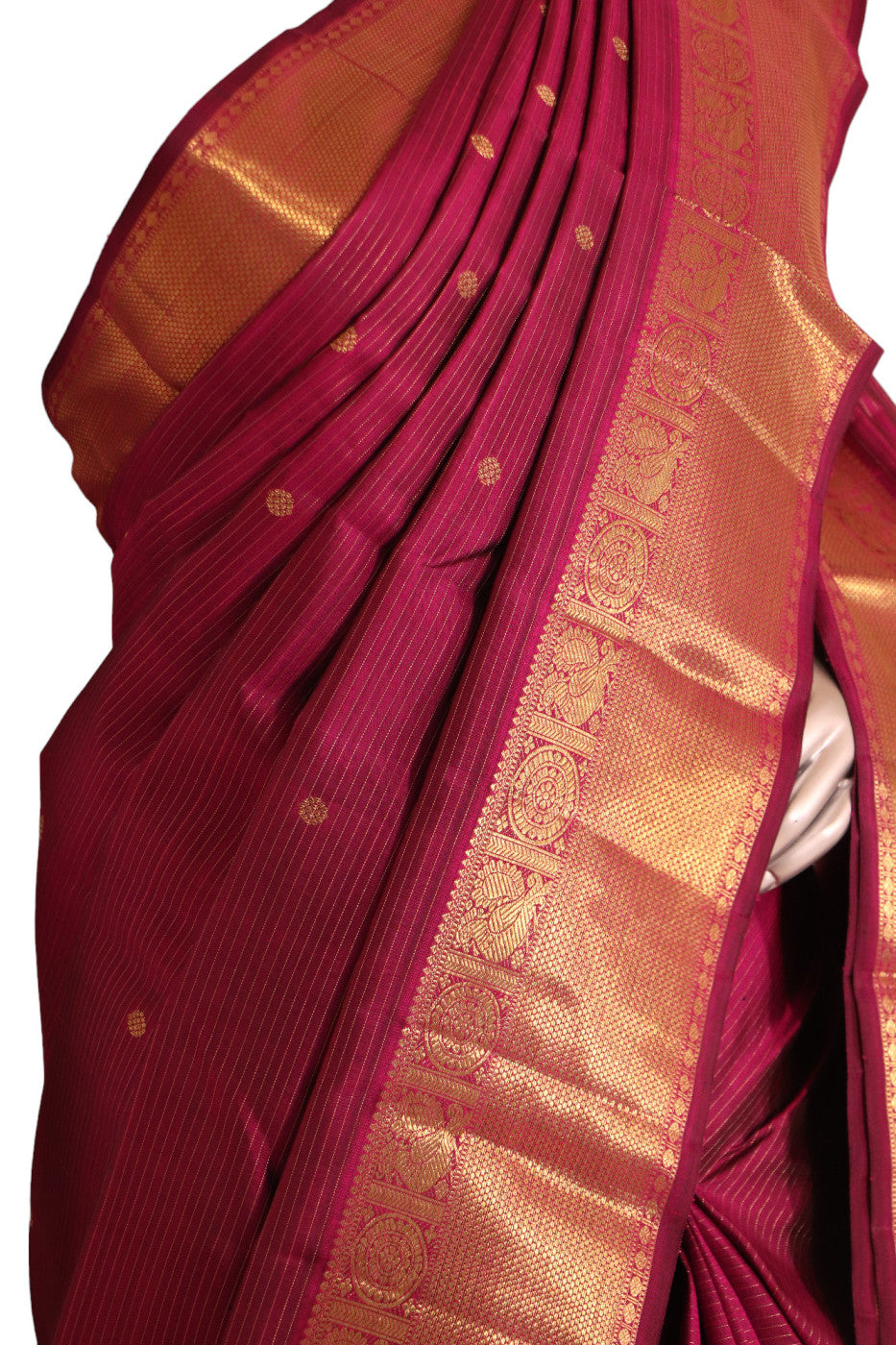 Bridal Vaira Oosi Kanjeevaram Silk Saree AJ211459