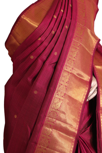 Bridal Vaira Oosi Kanjeevaram Silk Saree AJ211459