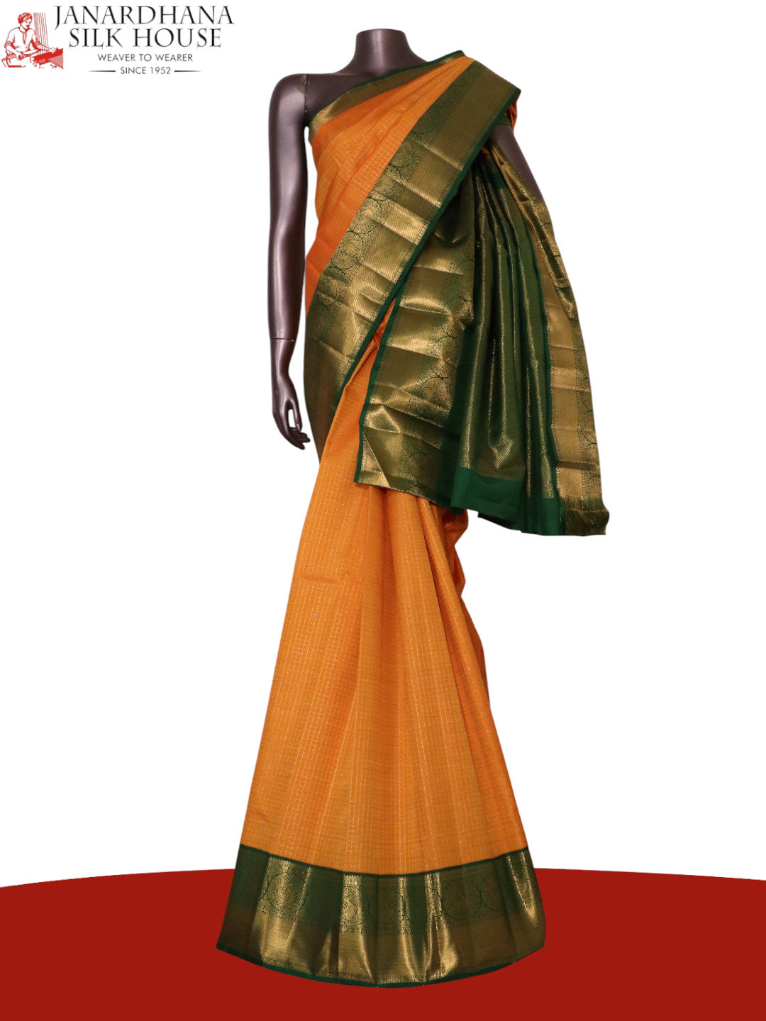 Pure Handloom Kanjeevaram Silk Saree AL203071