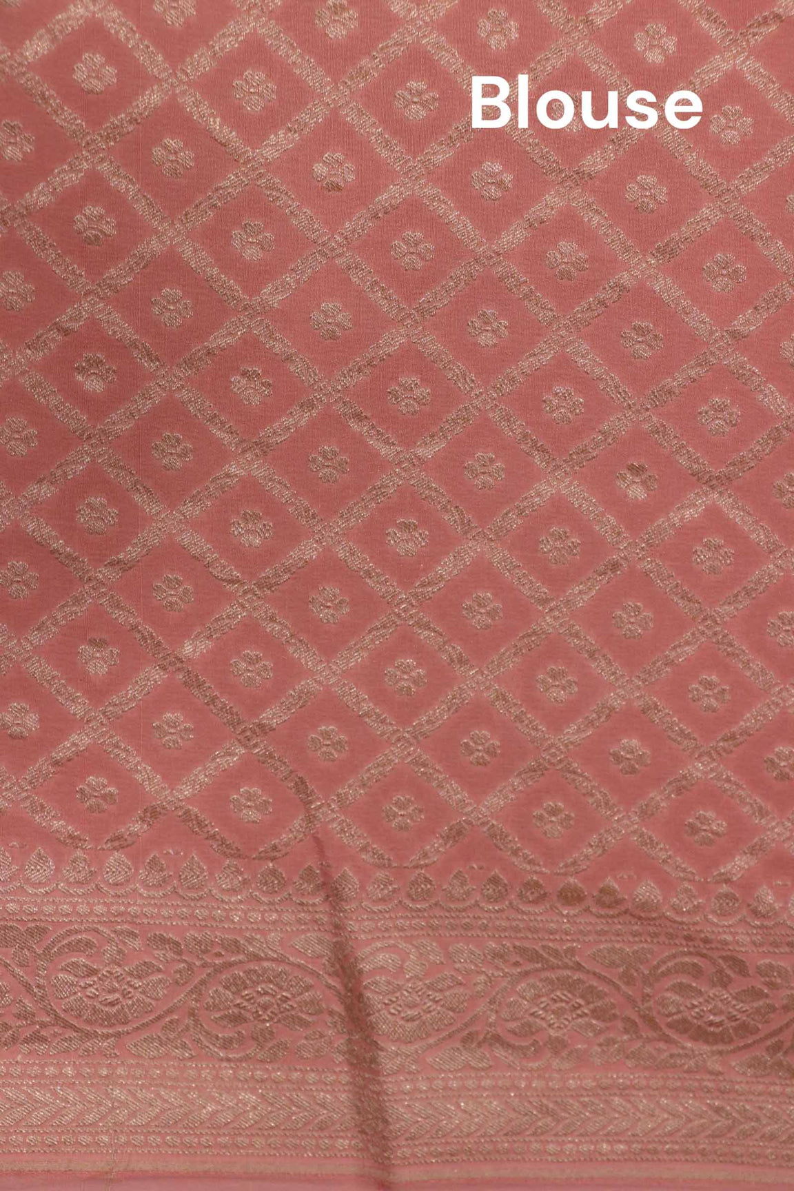 Pure Handloom Zari Butta Banarasi Crepe Silk Saree AL200293