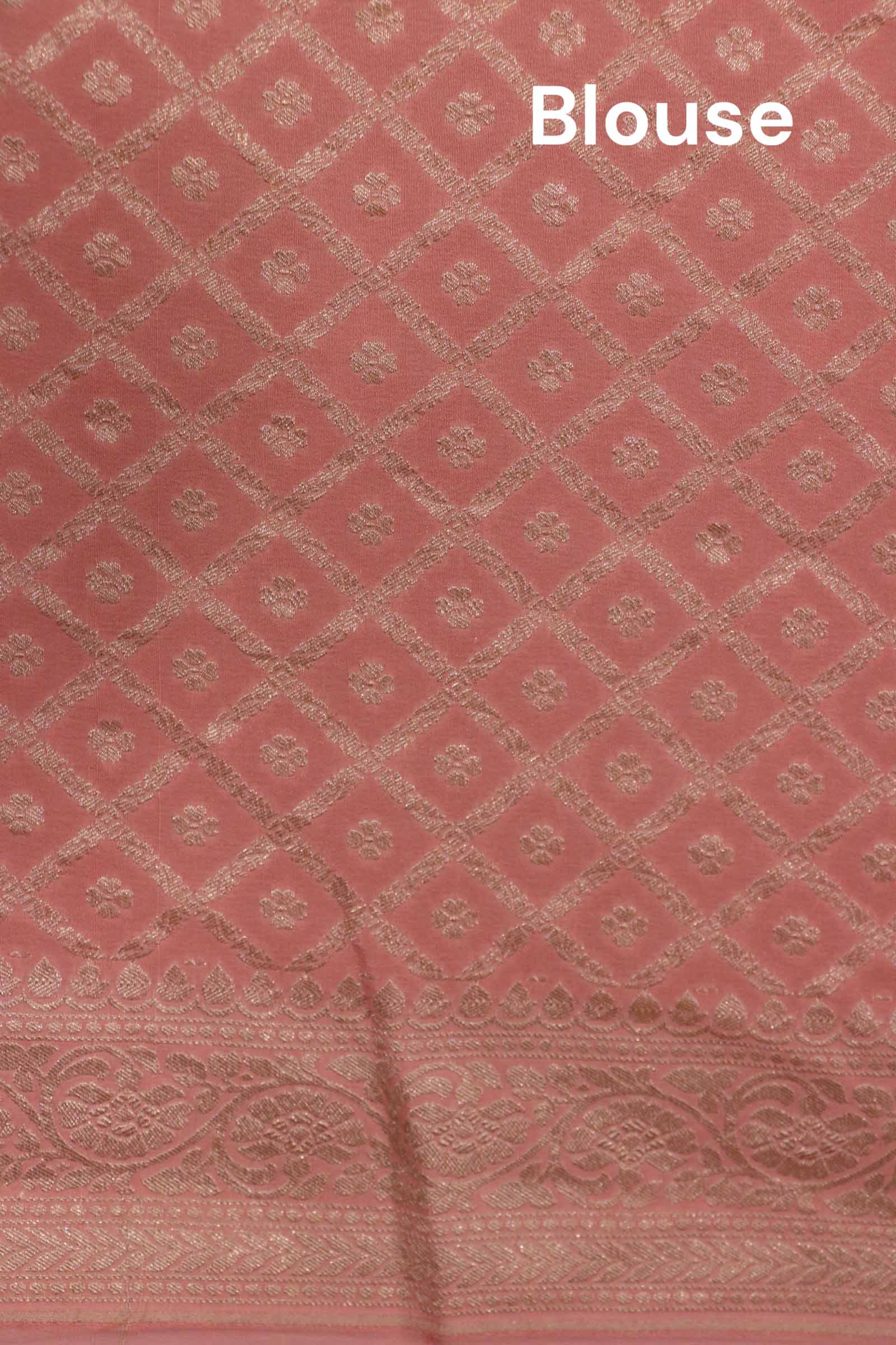 Pure Handloom Zari Butta Banarasi Crepe Silk Saree AL200293