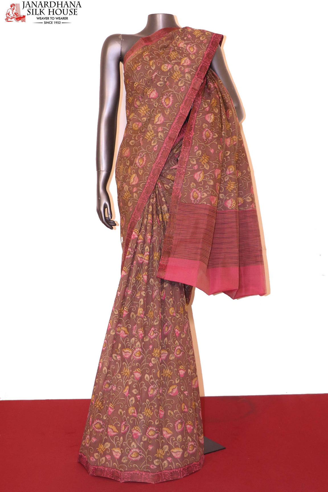 Printed Cotton Saree AI210608