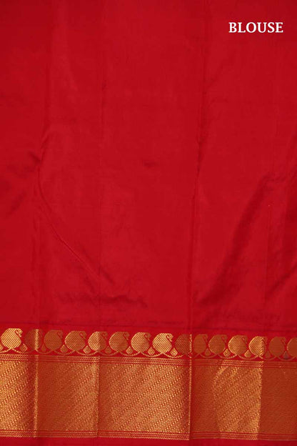 Grand Contrast Wedding Pure Silk Saree AI212982