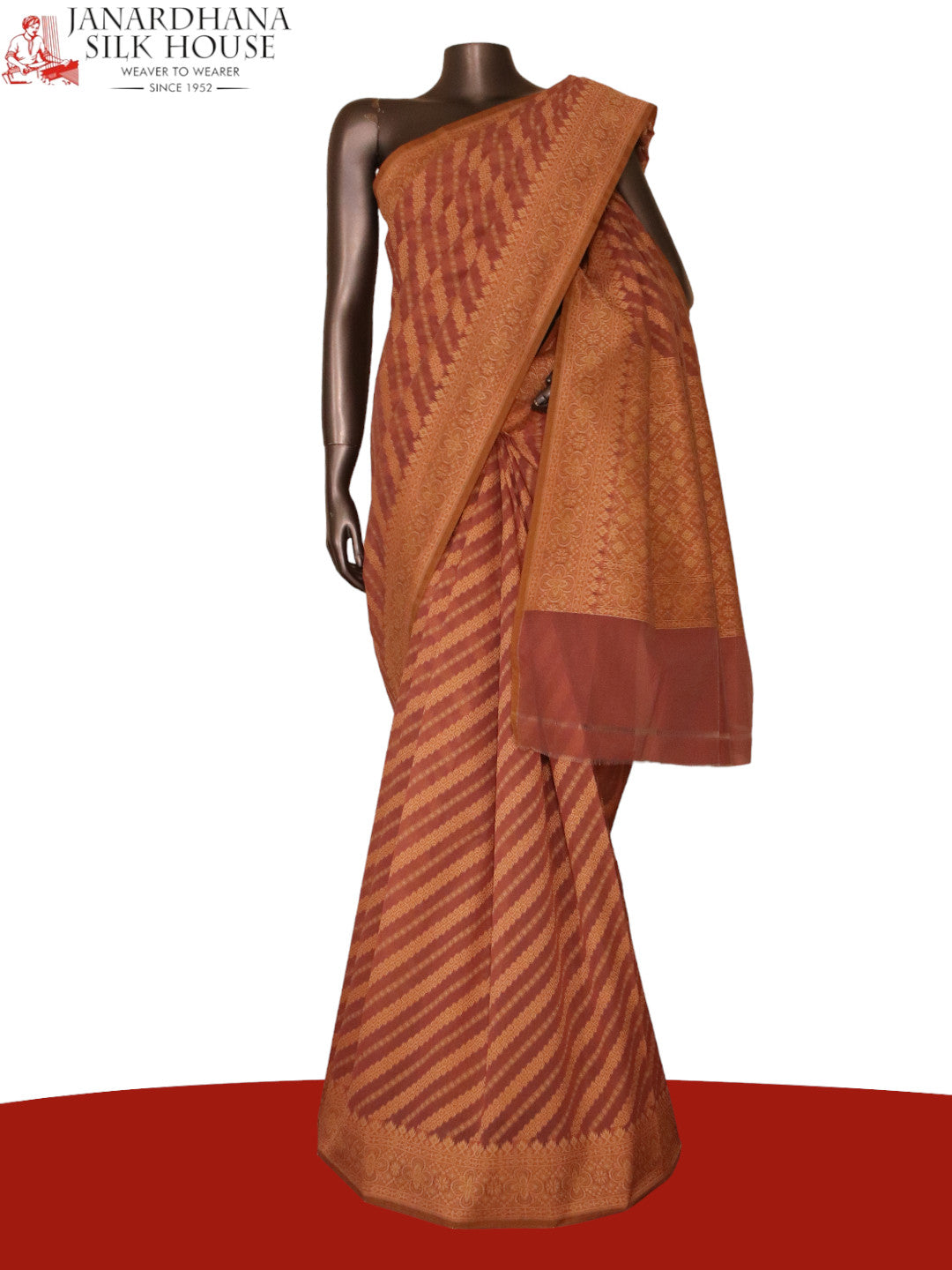 Handloom Banarasi Kora Cotton Saree AJ202533