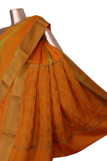 Pure Veldhari Zari Lines Mysore Crepe Silk Saree AK211280
