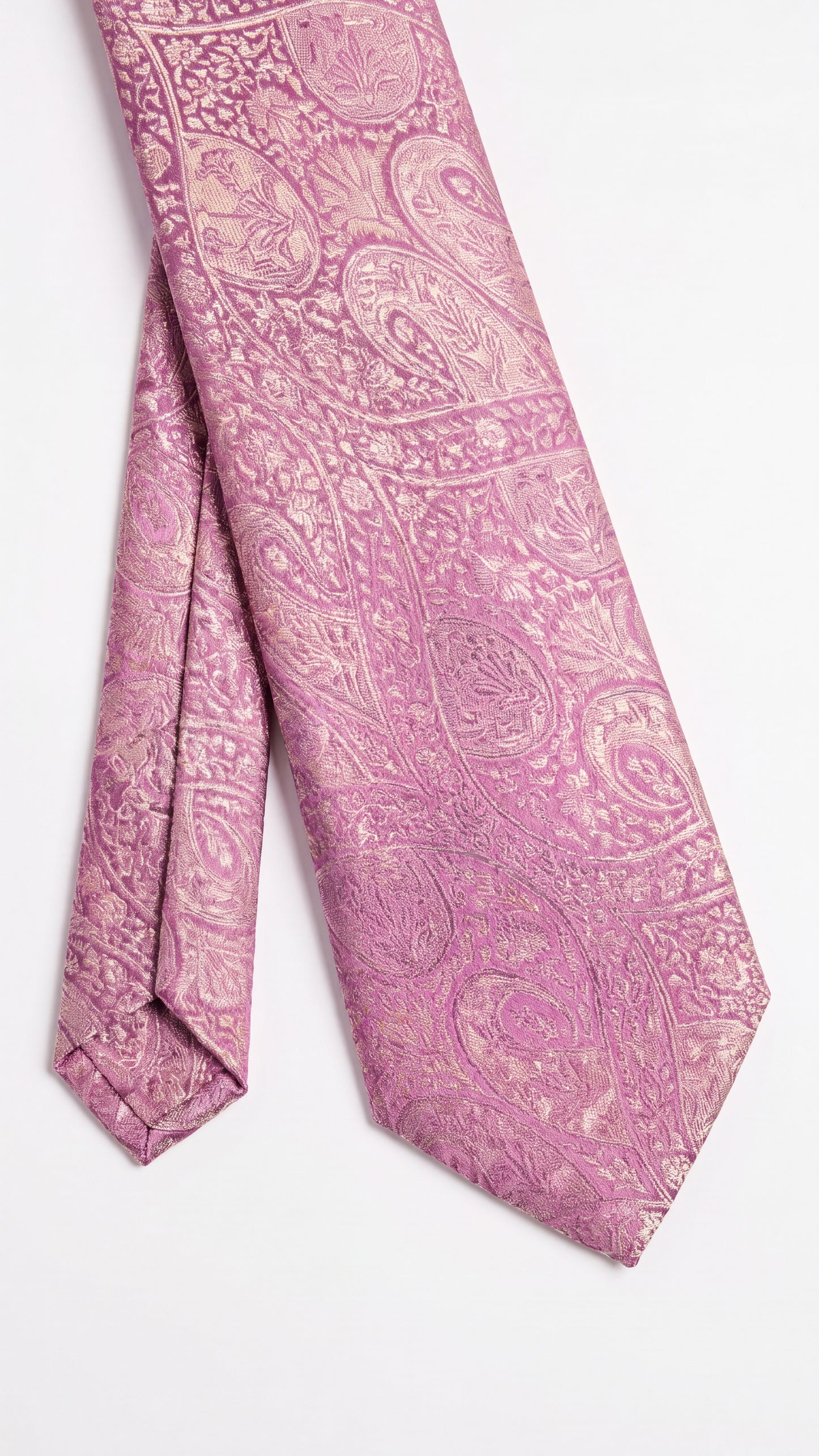 silk tie am201220 - diagonal close-up detail view