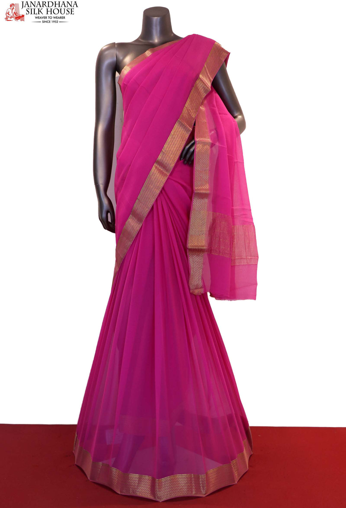 Party Wear Pure Silk Chffion AA205367