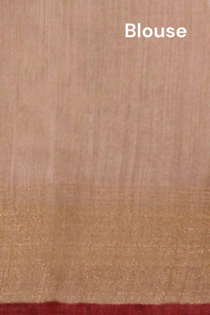 Handloom Pure Tussar Silk Saree AL203732