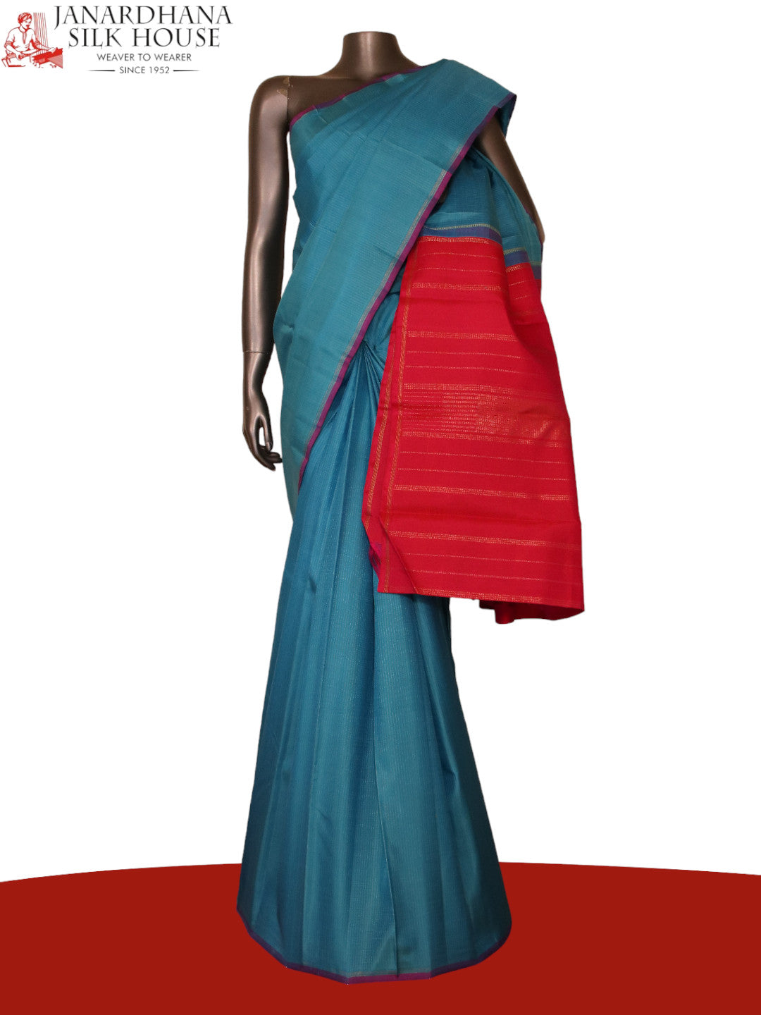 Handloom Contrast Kanjeevaram Silk Saree AJ203173