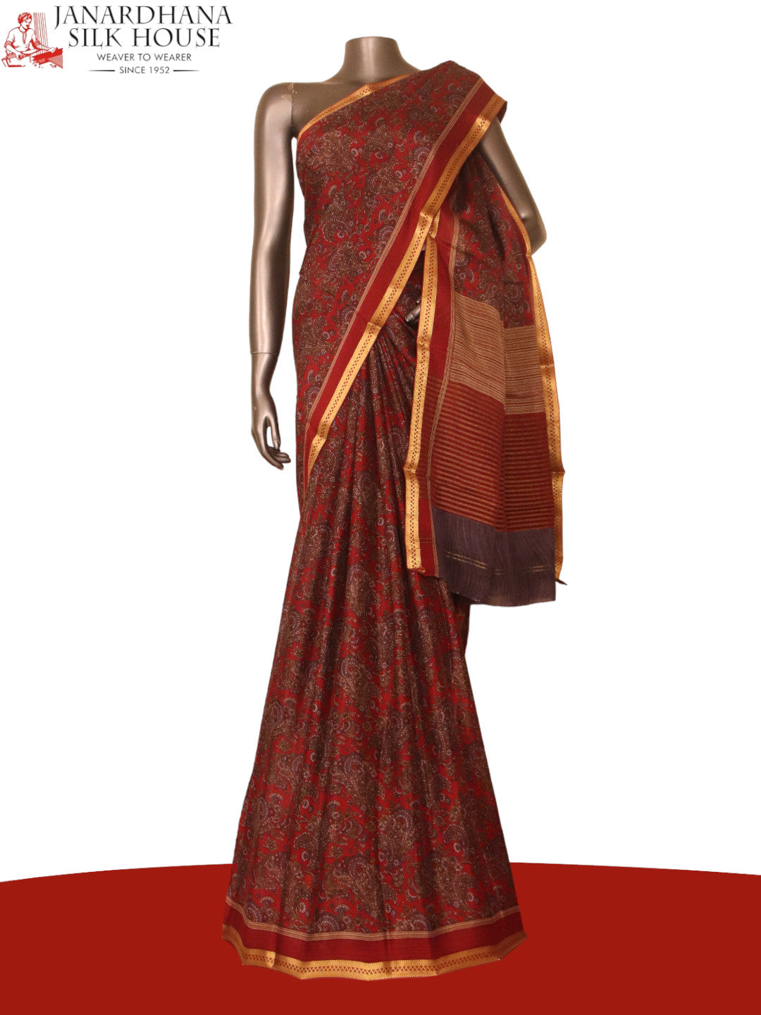 Exclusive Floral Pure Crepe Silk Saree AJ205404