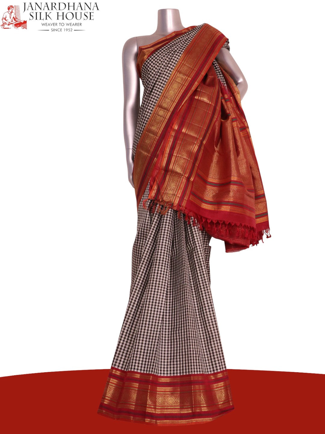 Pure Handloom Kanjeevaram Silk Saree AL211632