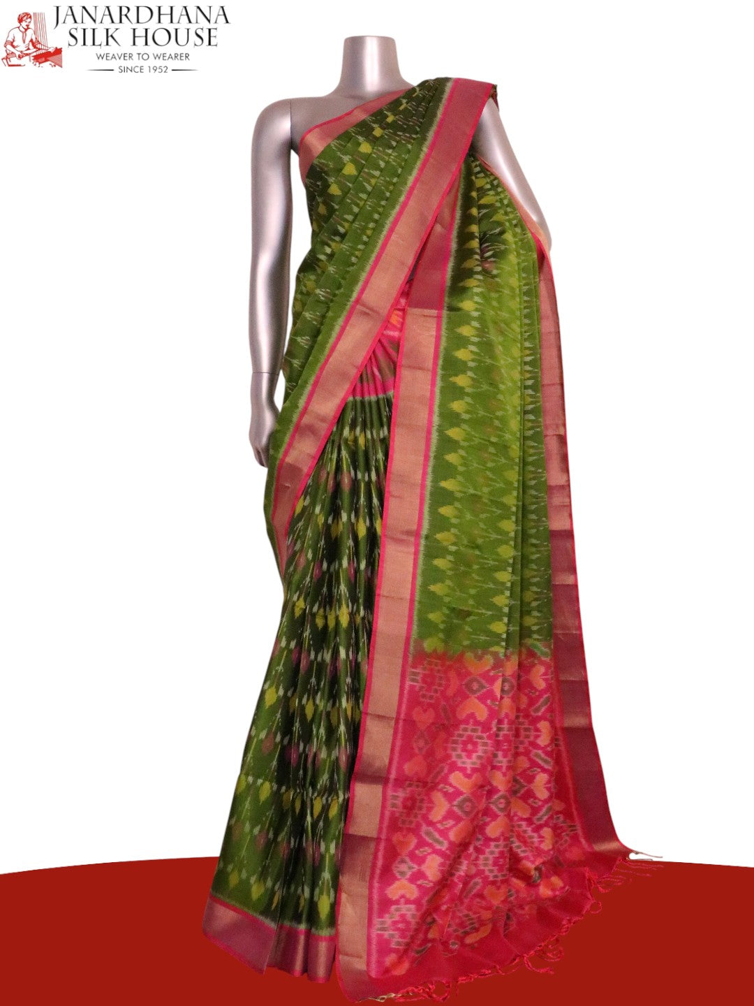 Designer Exclusive Handloom Ikat Soft Silk Saree AL211566
