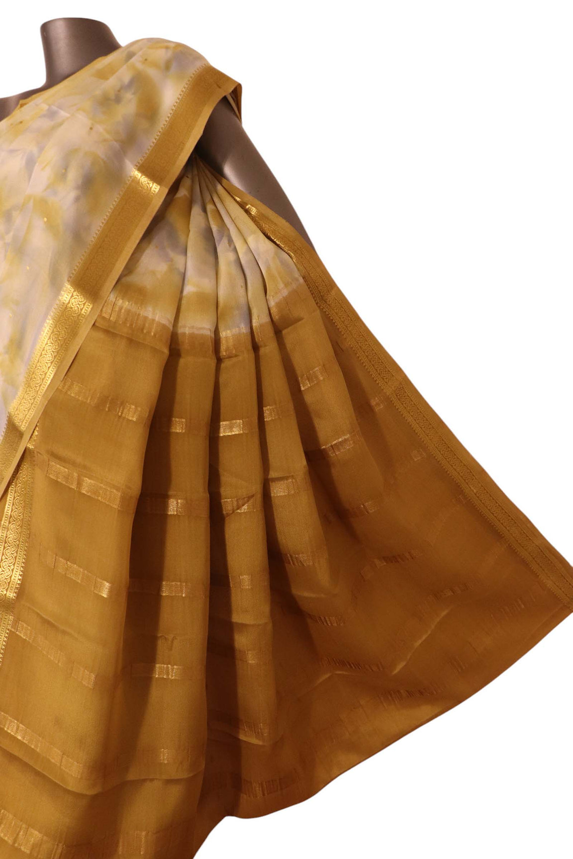 Pure Shaded Butta Mysore Crepe Silk Saree AK208967