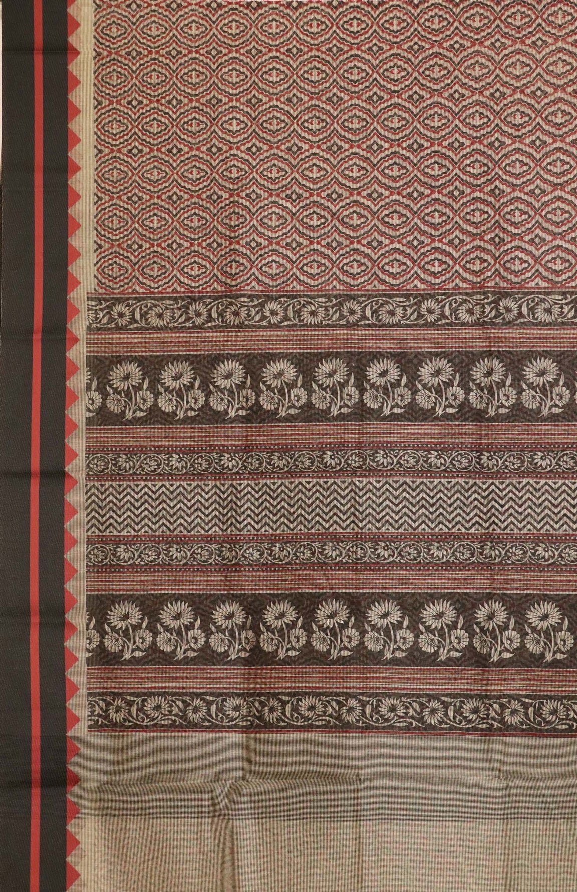Printed Pure Cotton Saree AI207027