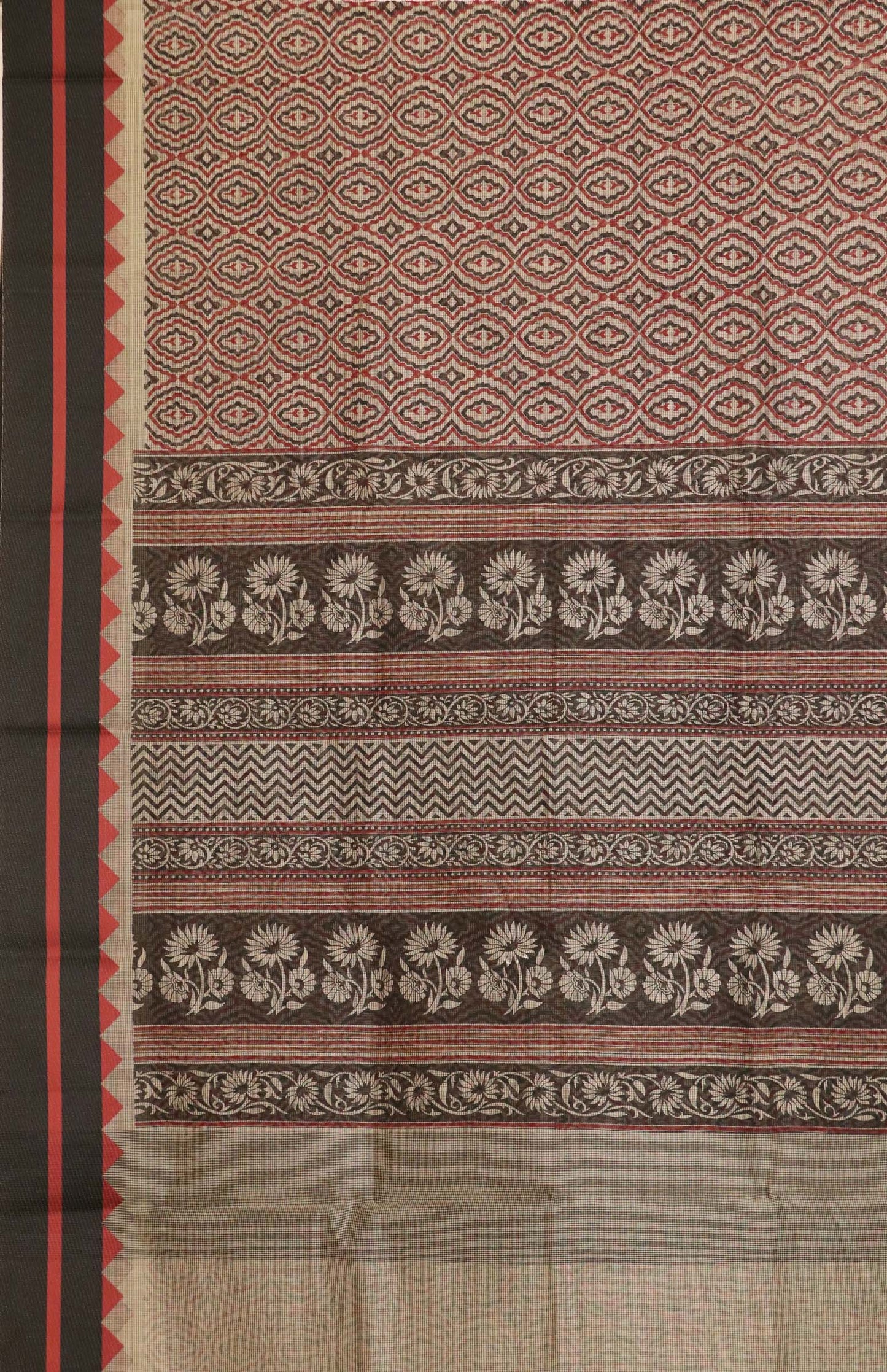 printed pure cotton saree ai207027