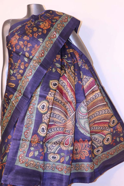 Exclusive Printed Pure Tussar Silk Saree AI207506