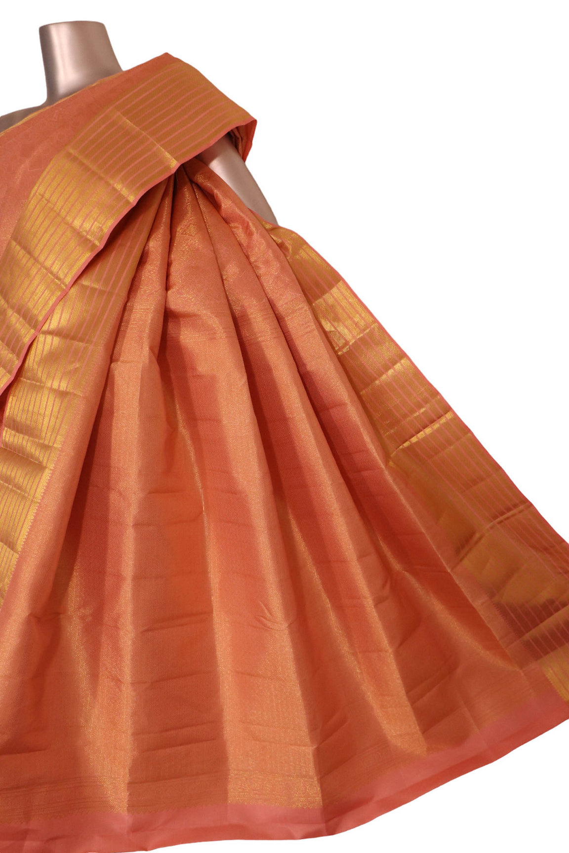 Pure Handloom Zari Brocade Kanjeevaram Silk Saree AK202062