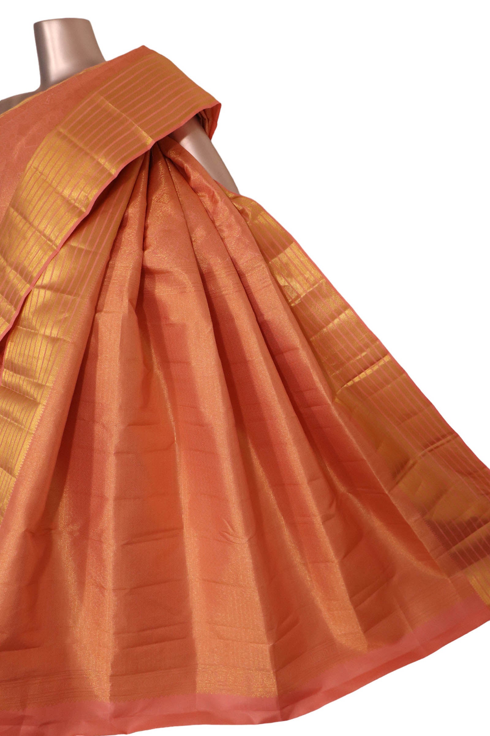 Pure Handloom Zari Brocade Kanjeevaram Silk Saree AK202062