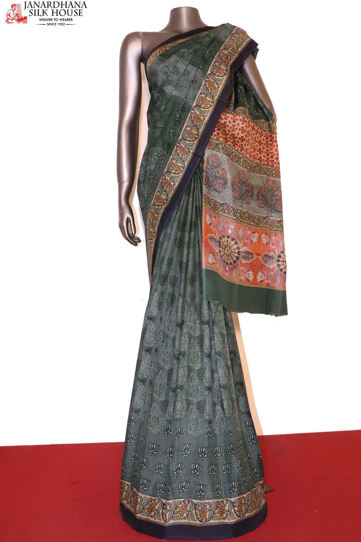 Designer Printed Pure Silk Saree AI207485