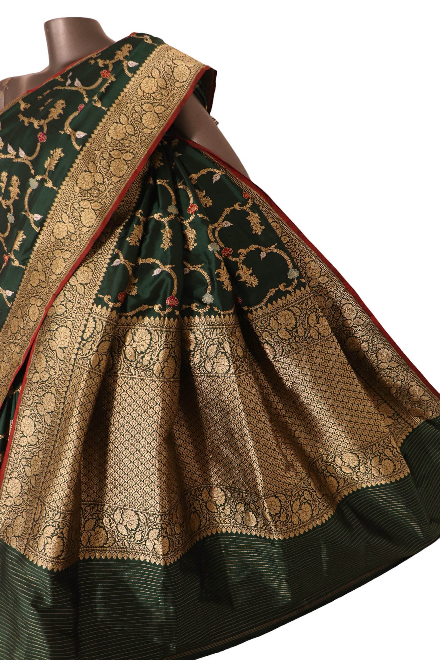 grand contemporary meenakari banarasi silk saree ak202422