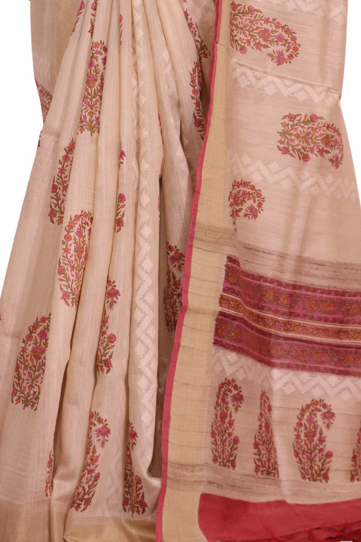 Handloom Pure Tussar Silk Saree AL203727