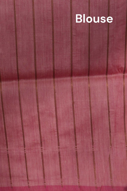 Designer Floral Handloom Tussar Silk Saree AL206524