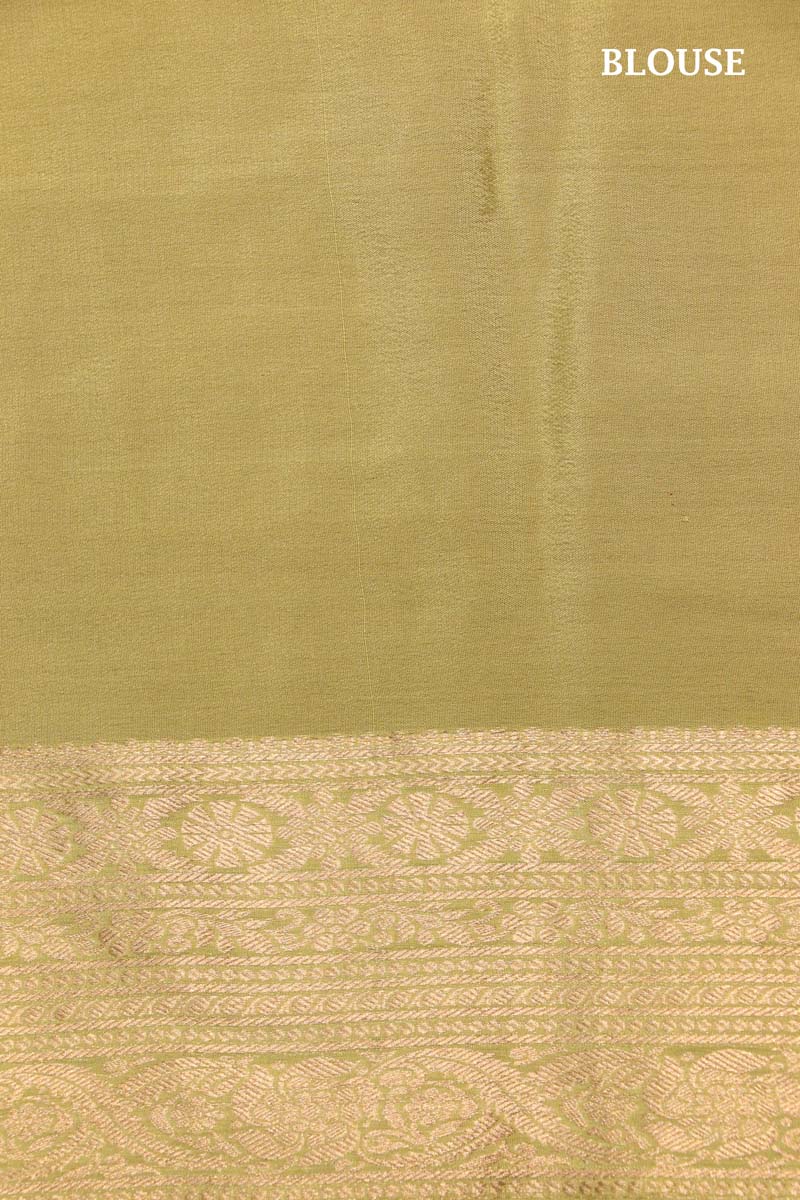 Designer Jacquard Butta Pure Mysore Crepe Silk Saree AI211224