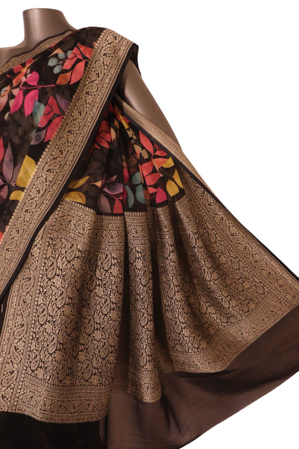 Pure Floral Georgette Silk Saree AK204316