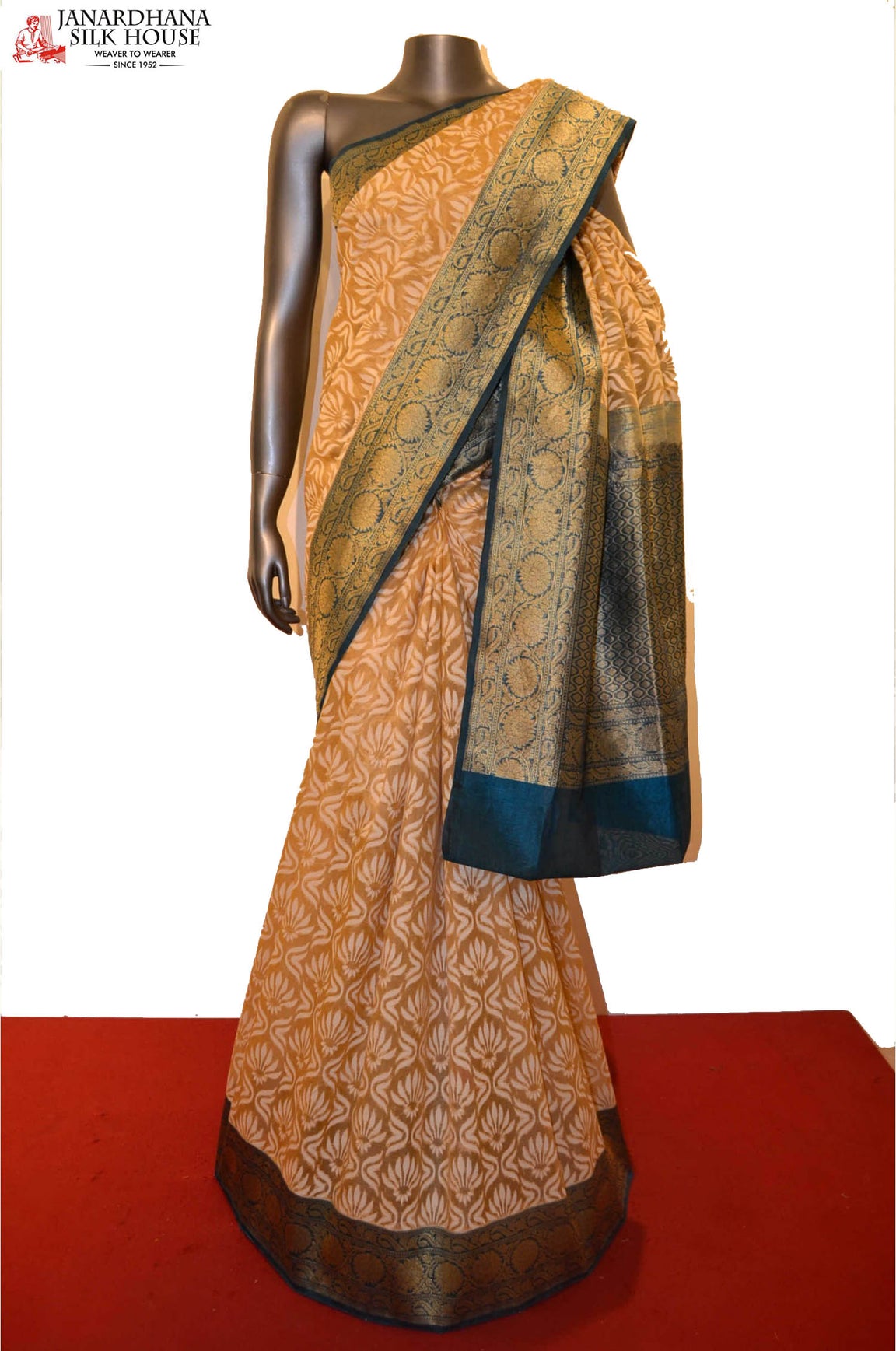 Designer Grand Handloom Banarasi Kora Silk Saree SSJG05144