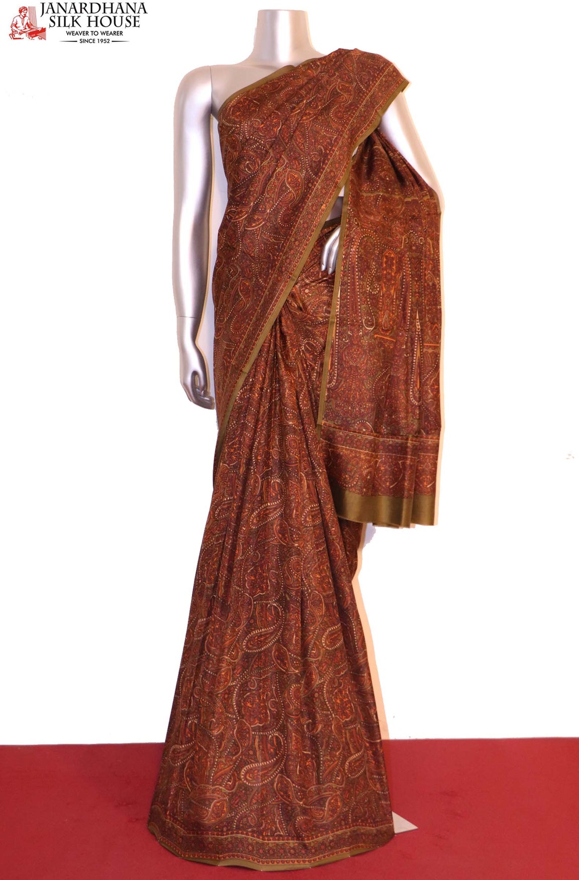 Pure Printed Silk Saree AI205549